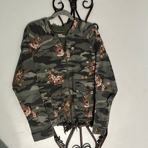 Democracy zip front lightweight jacket